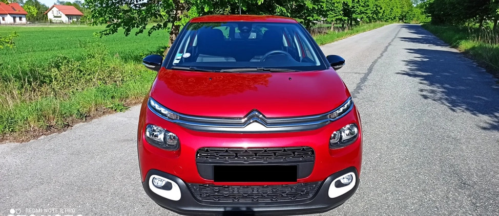 Citroen C3 cena 41900 przebieg: 60000, rok produkcji 2018 z Tarnów małe 497